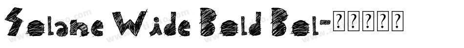 Solane Wide Bold Bol字体转换